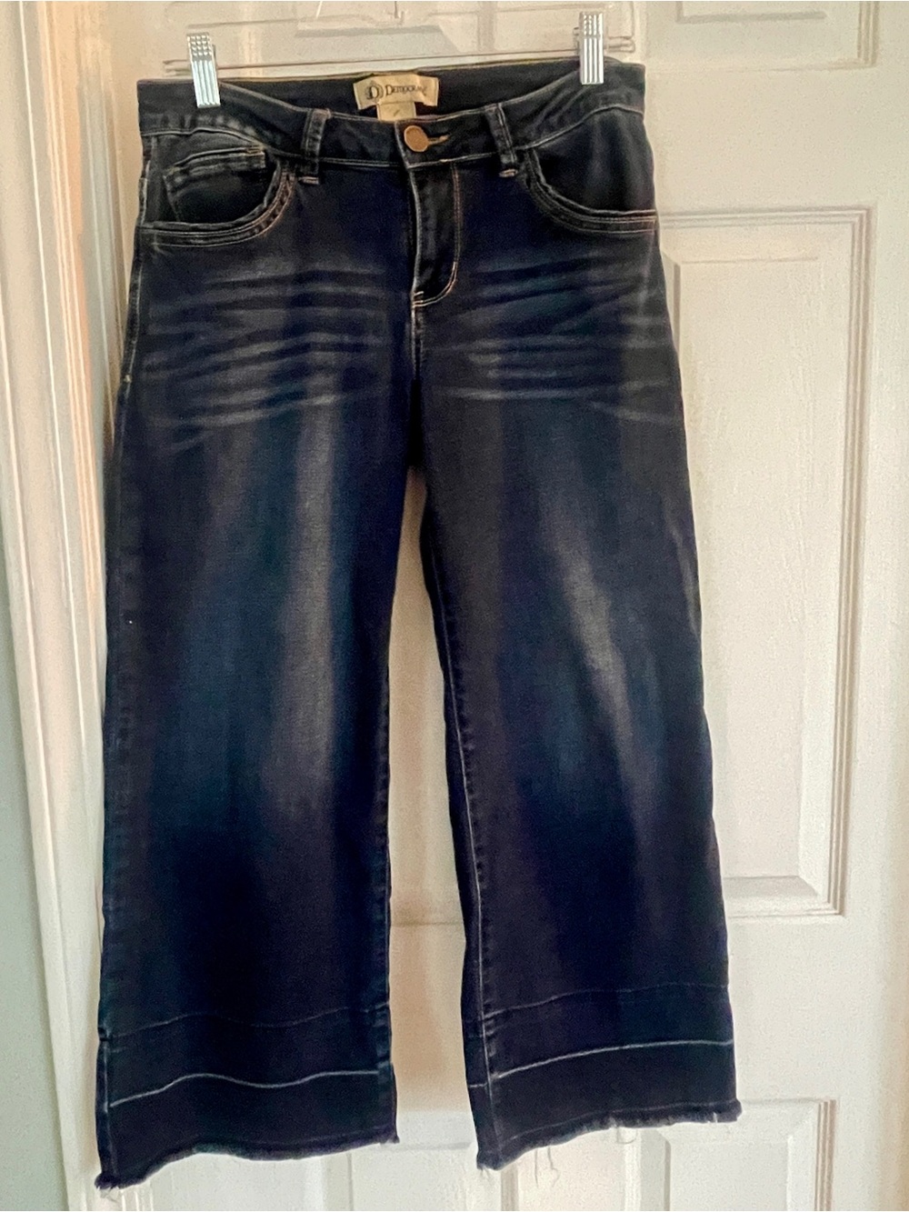 Democracy Dark Blue Wide-Leg Jeans